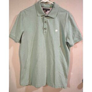Banana Republic Men's Mint Green Polo Shirt Size L